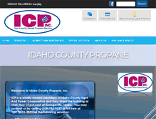 Tablet Screenshot of idahocountypropane.com